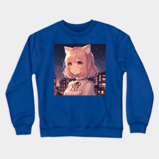 Lo-Fi Catgirl Crewneck Sweatshirt